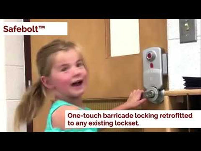 Securitech SB175-LC-RHR SAFEBOLT Instant Lockdown Lock for 1.75 in. Thick Right Hand Reverse Door