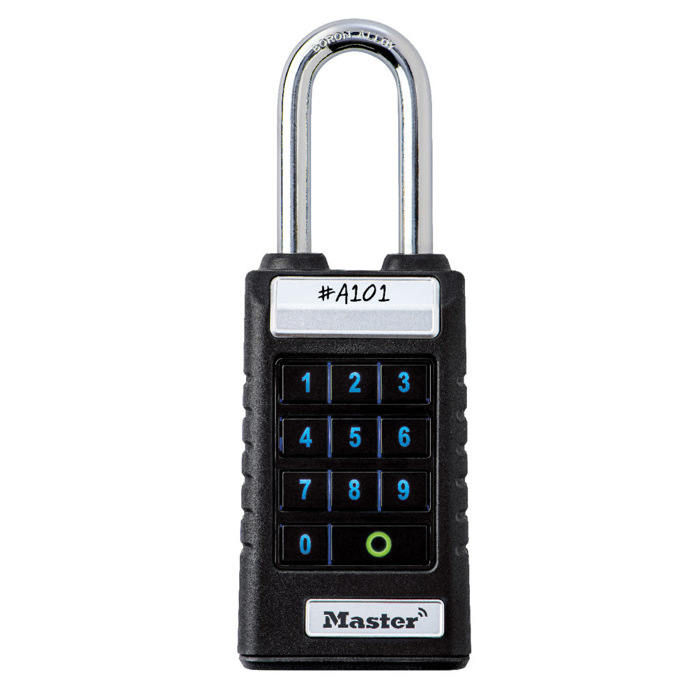 Master Lock ProSeries® 6400LJENT Bluetooth® Padlock – Outdoor Heavy‑Duty Security with Long Shackle